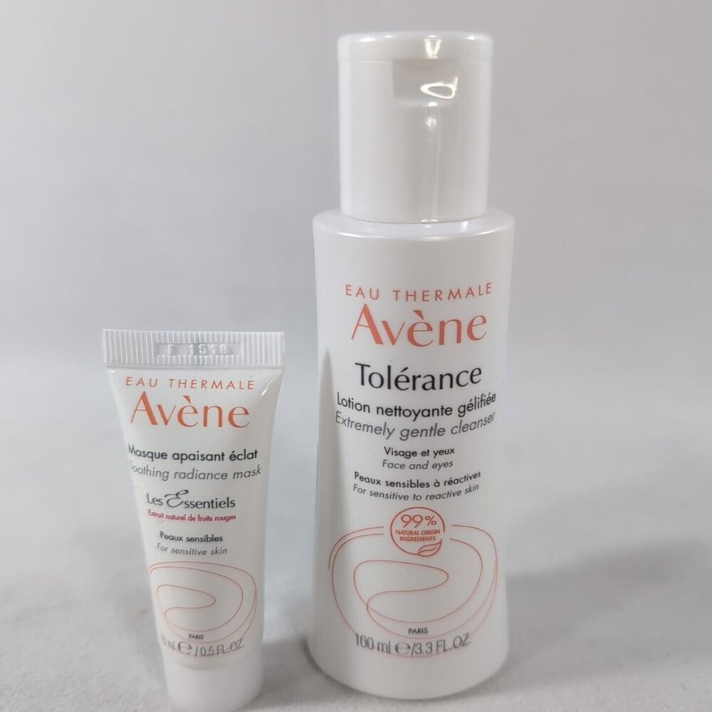 Avene Set Tolerance Extremely Gentle Cleanser 100ml 3.3 Soothing Radiance Mask